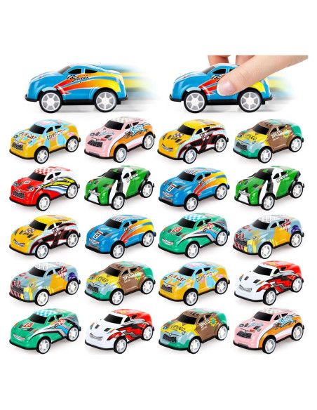 Paquete de 50 Mini Coches de Tirar Hxezoc para Niños