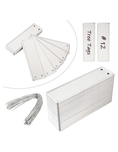 Etiquetas de Plantas de Aluminio TINSKY 50PCS Resistentes e Impermeables