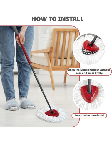 Base de Reemplazo para Mop Giratorio Koolstuffs 16x16cm