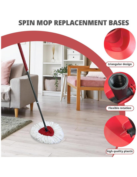 Base de Reemplazo para Mop Giratorio Koolstuffs 16x16cm