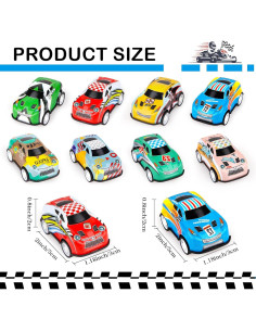 Paquete de 50 Mini Coches de Tirar Hxezoc para Niños 2