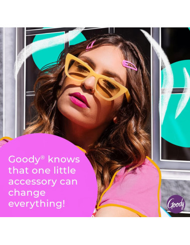 Gomas de Pelo Elásticas Goody Sin Deslizamiento Negras - 10 Unidades