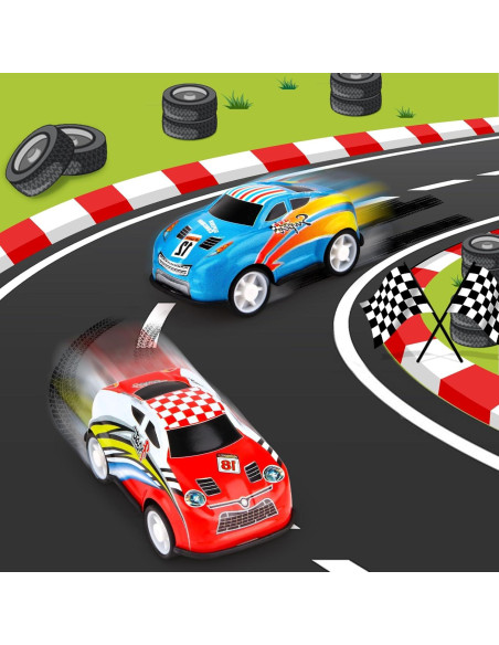 Paquete de 50 Mini Coches de Tirar Hxezoc para Niños