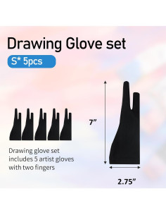 Guantes de Dibujo Falling in Art 5 Pack para Artistas Digitales 2