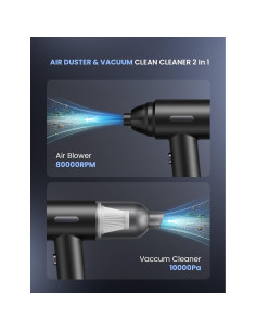 Soplador y Aspiradora Inalámbrica Shinebella 2 en 1 90W 2