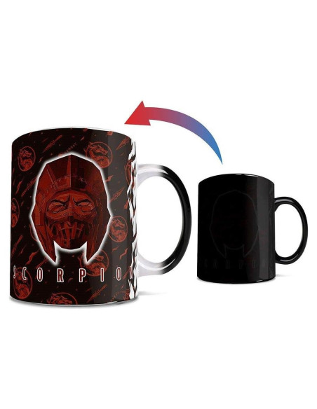 Taza Cerámica Morphing Mugs 11 oz Scorpion Mortal Kombat