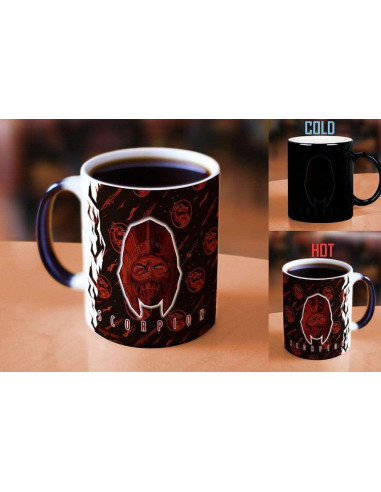 Taza Cerámica Morphing Mugs 11 oz Scorpion Mortal Kombat
