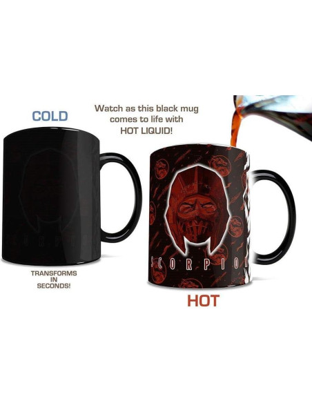 Taza Cerámica Morphing Mugs 11 oz Scorpion Mortal Kombat