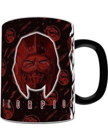 Taza Cerámica Morphing Mugs 11 oz Scorpion Mortal Kombat