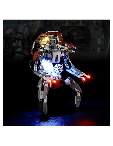 Kit de Luz BOOZUU para LEGO 75381 Droideka - Iluminación LED