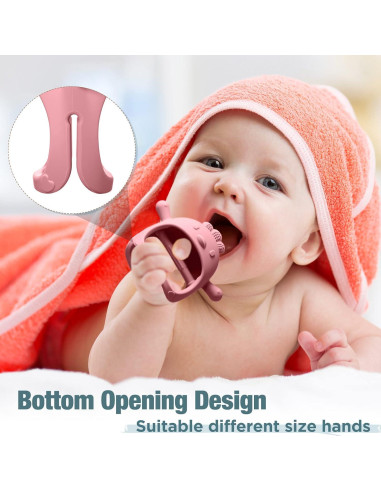 Woanger 4 Mordedores de Silicona para Bebés 6+ Meses