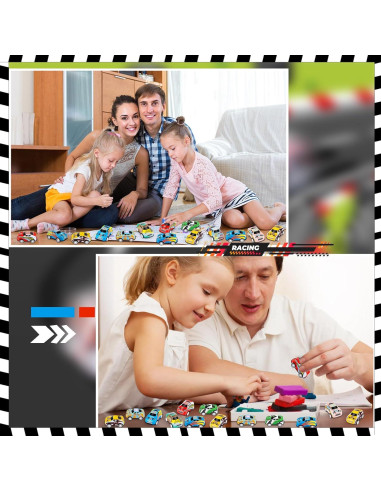 Paquete de 50 Mini Coches de Tirar Hxezoc para Niños