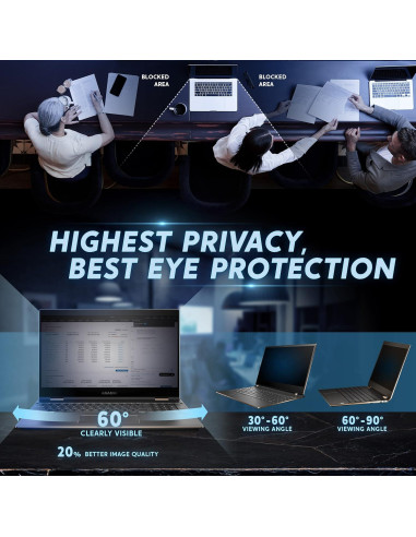 Filtro de Privacidad Akamai 13.3" Antirreflejo y Luz Azul