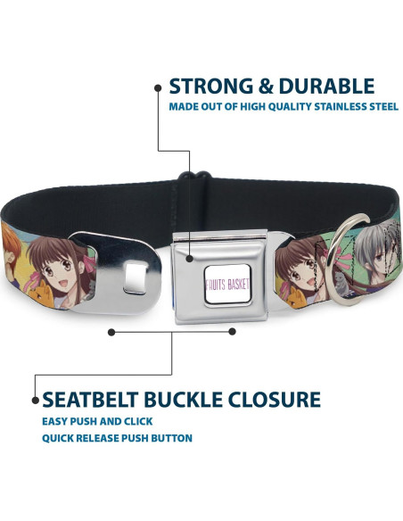 Collar para Perro Crunchyroll con Hebilla de Seguridad 24.1-33 cm Collar para Perro Crunchyroll con Hebilla de Seguridad 24.1-33 cm