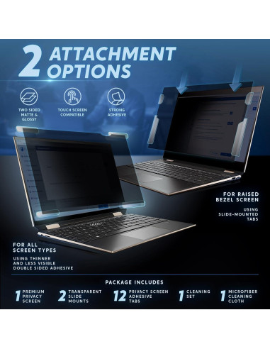 Filtro de Privacidad Akamai 13.3" Antirreflejo y Luz Azul