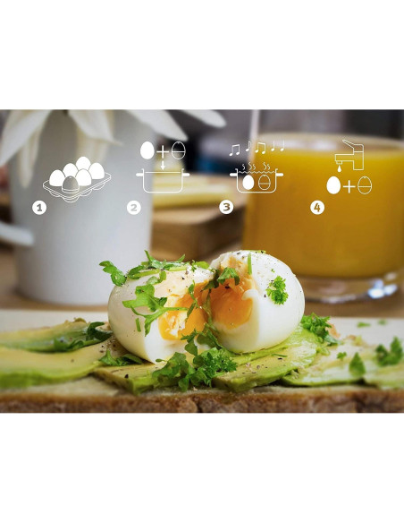 Cocedor de Huevos Musical Brainstream BeepEgg - 3 Niveles