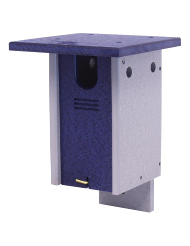 Casa para Pájaro Azul AmishToyBox, Madera Plástica Reciclada