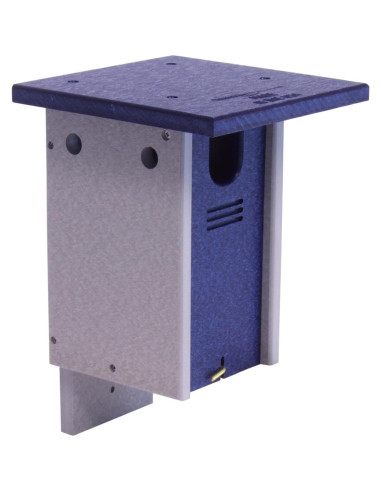 Casa para Pájaro Azul AmishToyBox, Madera Plástica Reciclada