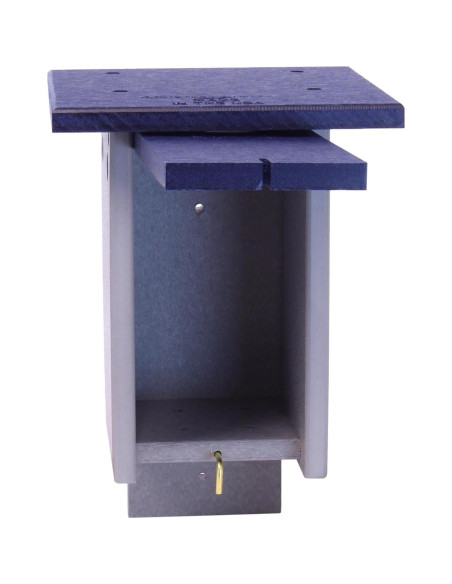 Casa para Pájaro Azul AmishToyBox, Madera Plástica Reciclada