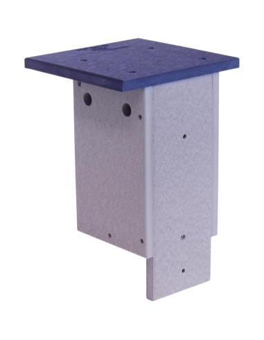 Casa para Pájaro Azul AmishToyBox, Madera Plástica Reciclada