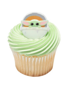 DECOPAC Anillos de Cupcake Star Wars The Mandalorian - 24 Piezas
