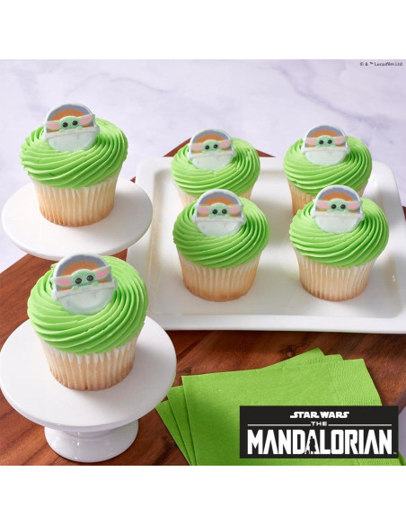 DECOPAC Anillos de Cupcake Star Wars The Mandalorian - 24 Piezas