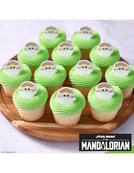 DECOPAC Anillos de Cupcake Star Wars The Mandalorian - 24 Piezas