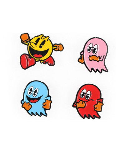 Conjunto de Pines de Esmalte Pac-Man 4 Piezas Toynk