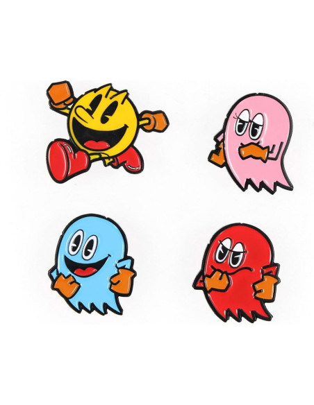 Conjunto de Pines de Esmalte Pac-Man 4 Piezas Toynk