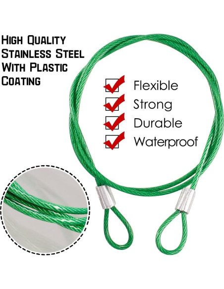 Candado de Combinación DanziX TSA con Tether de Acero Inoxidable