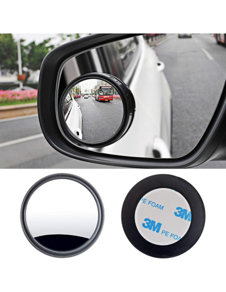Espejos de Punto Ciego DXGTOZA 2" Redondos Ajustables HD