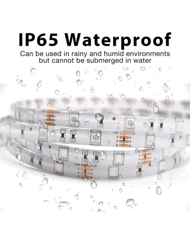 Luces LED Tira Impermeables DAYBETTER 5m RGB Control Remoto