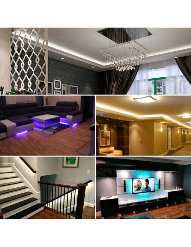 Luces LED Tira Impermeables DAYBETTER 5m RGB Control Remoto