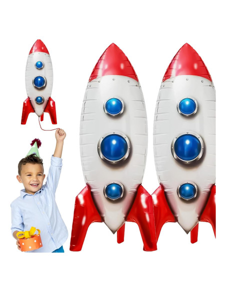 Globos de Cohete Espacial 2 Pcs 83.82 cm Aluminio Toy Story