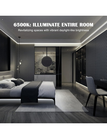 Tira de Luz LED COB 5m QooWare 6500K Regulable 910 LEDs