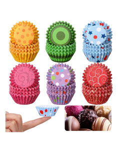 Forros de Cupcake Mini Funtery 600 Piezas Papel Resistente