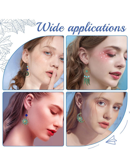 Kit de Joyería DIY SUNNYCLUE 10 Pares Aretes Vintage Boho