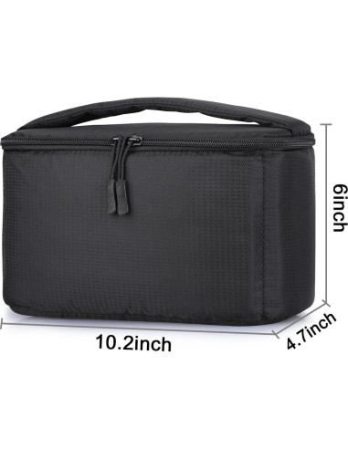 Bolsa de Cámara Plegable Acolchada S-ZONE para DSLR Negro