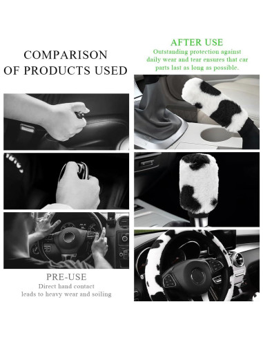 Juego de Accesorios para Auto Gasedin 3 Piezas Diseño Vaca