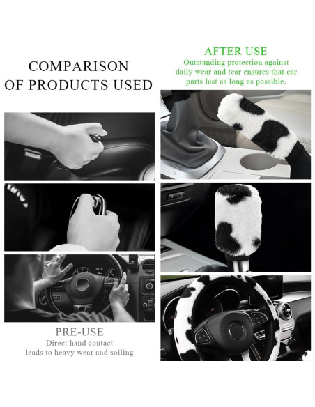 Juego de Accesorios para Auto Gasedin 3 Piezas Diseño Vaca