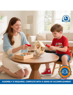 Kit Comedero para Aves SISTERBIRD de Madera, DIY Colgante 2