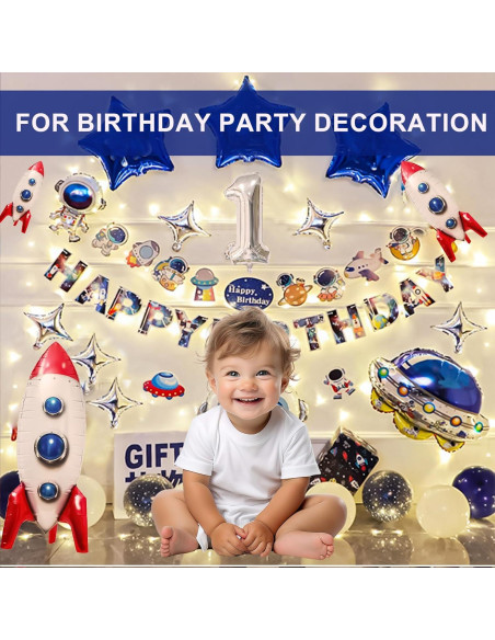 Globos de Cohete Espacial 2 Pcs 83.82 cm Aluminio Toy Story