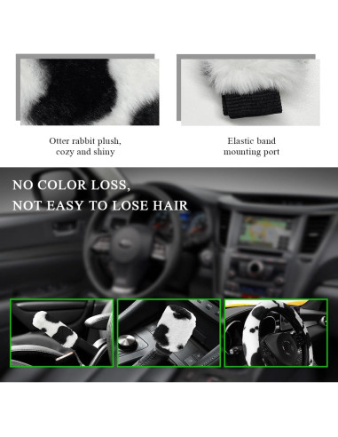 Juego de Accesorios para Auto Gasedin 3 Piezas Diseño Vaca