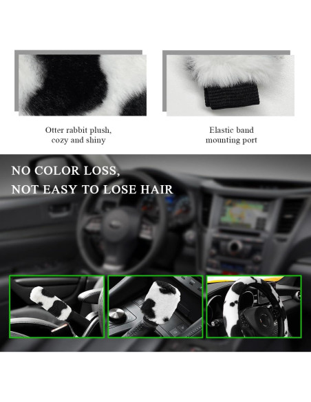 Juego de Accesorios para Auto Gasedin 3 Piezas Diseño Vaca