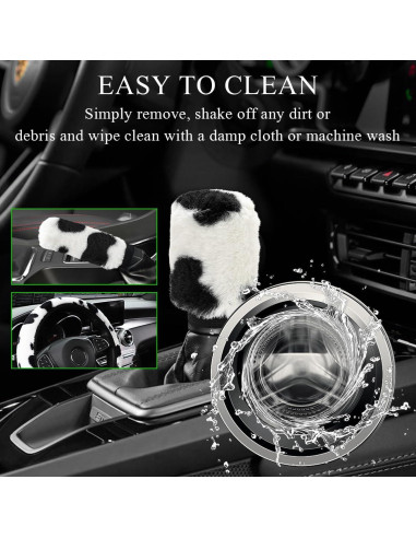 Juego de Accesorios para Auto Gasedin 3 Piezas Diseño Vaca