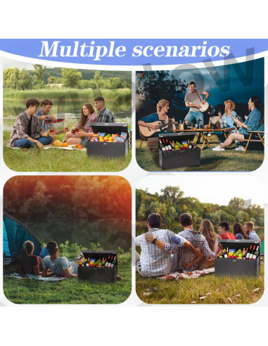 Organizador de Maletero Wuatow L Plegable Impermeable Negro