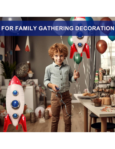 Globos de Cohete Espacial 2 Pcs 83.82 cm Aluminio Toy Story