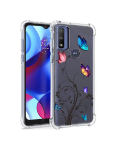 Funda TPU Transparente para Moto G Pure 2021 - Mariposa