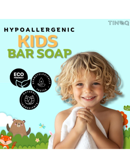 Jabón Hipoalergénico para Niños Tinoq - Té Verde 3 Barras 99g