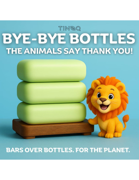 Jabón Hipoalergénico para Niños Tinoq - Té Verde 3 Barras 99g